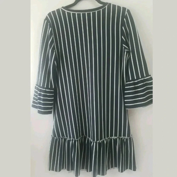 The Fix Drop Waist Dress Women's Size Small Stripe - Picture 2 of 4